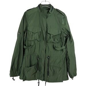 G.E.T. Mens Olive Green Lightweight Military Field Jacket XS 501411NM